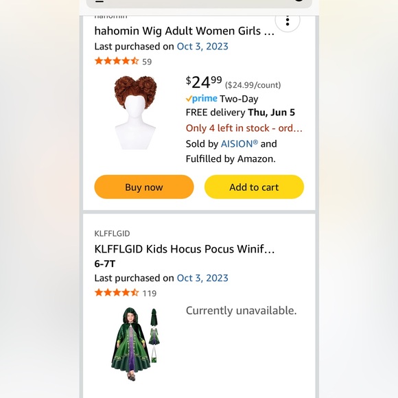 Girls Winifred Costume - Picture 5 of 6